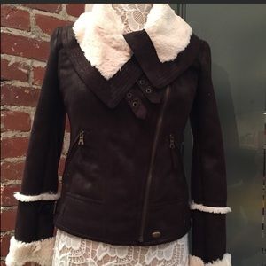 Guess Suede Fur Jacket